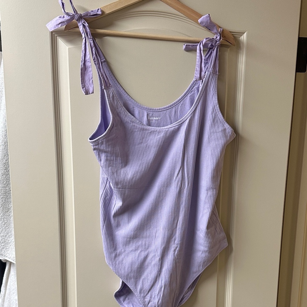 Old Navy Lavender Ribbed Bodysuit